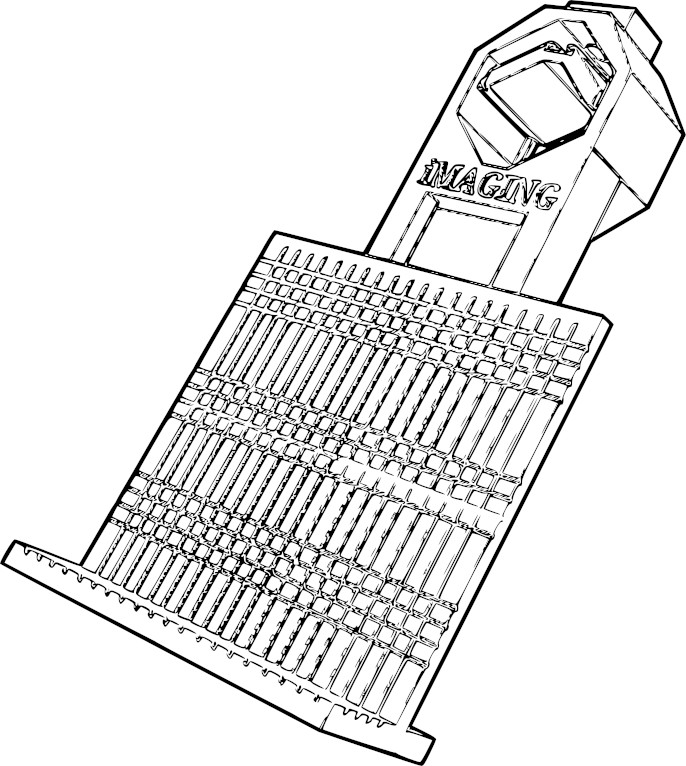 Figure 2. 3D Universal adapter for mobile devices in microscopes.